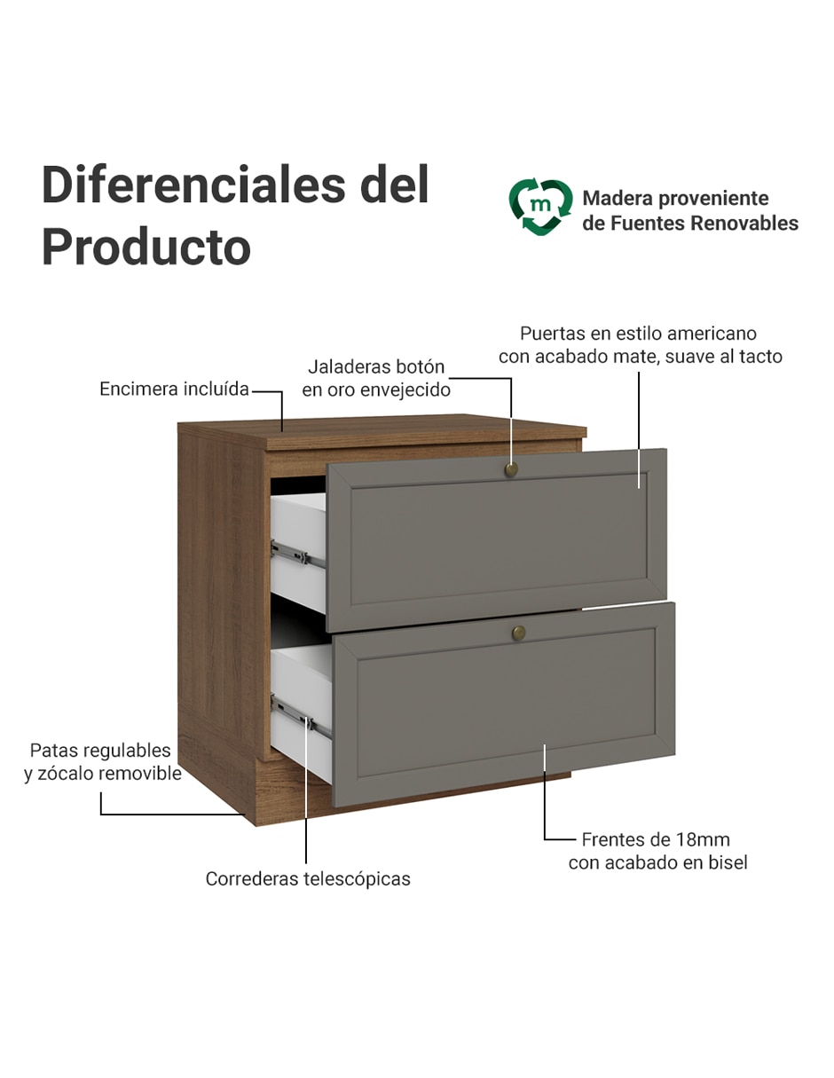 Gabinete armable de mdp 3