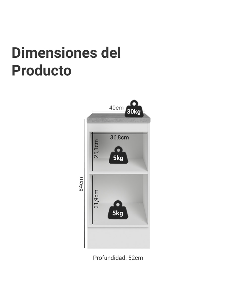 Gabinete armable de mdp 8