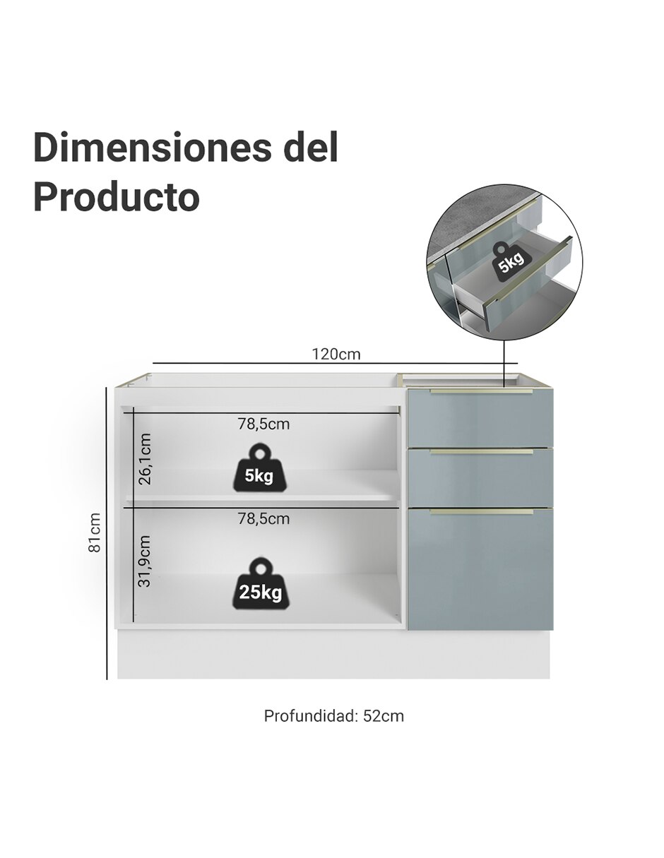 Gabinete armable de mdp 8