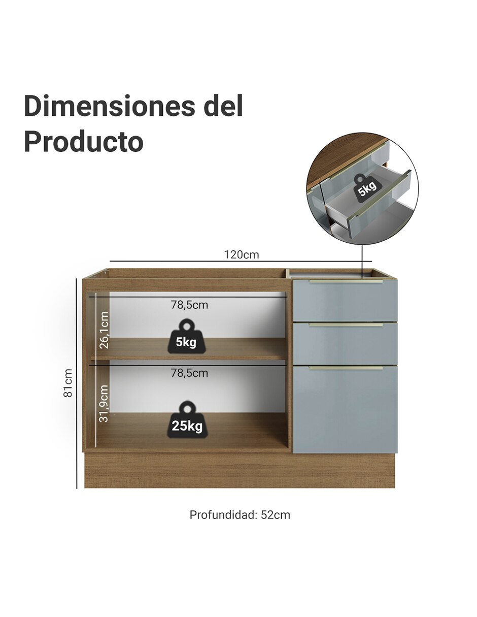 Gabinete armable de mdp 8
