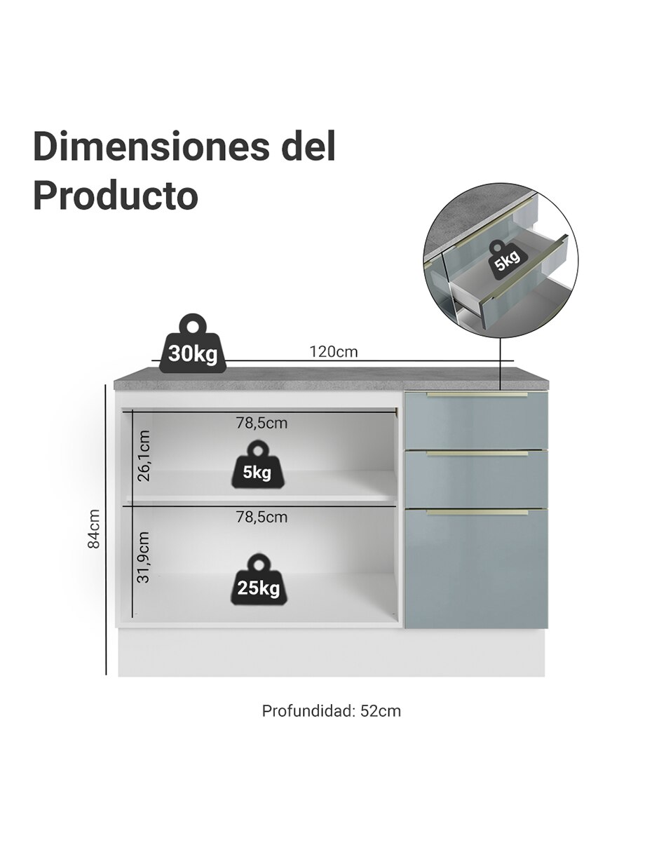 Gabinete armable de mdp 8