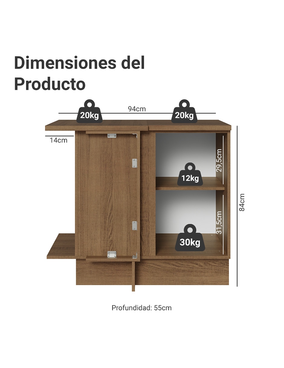 Gabinete armable de mdp 14