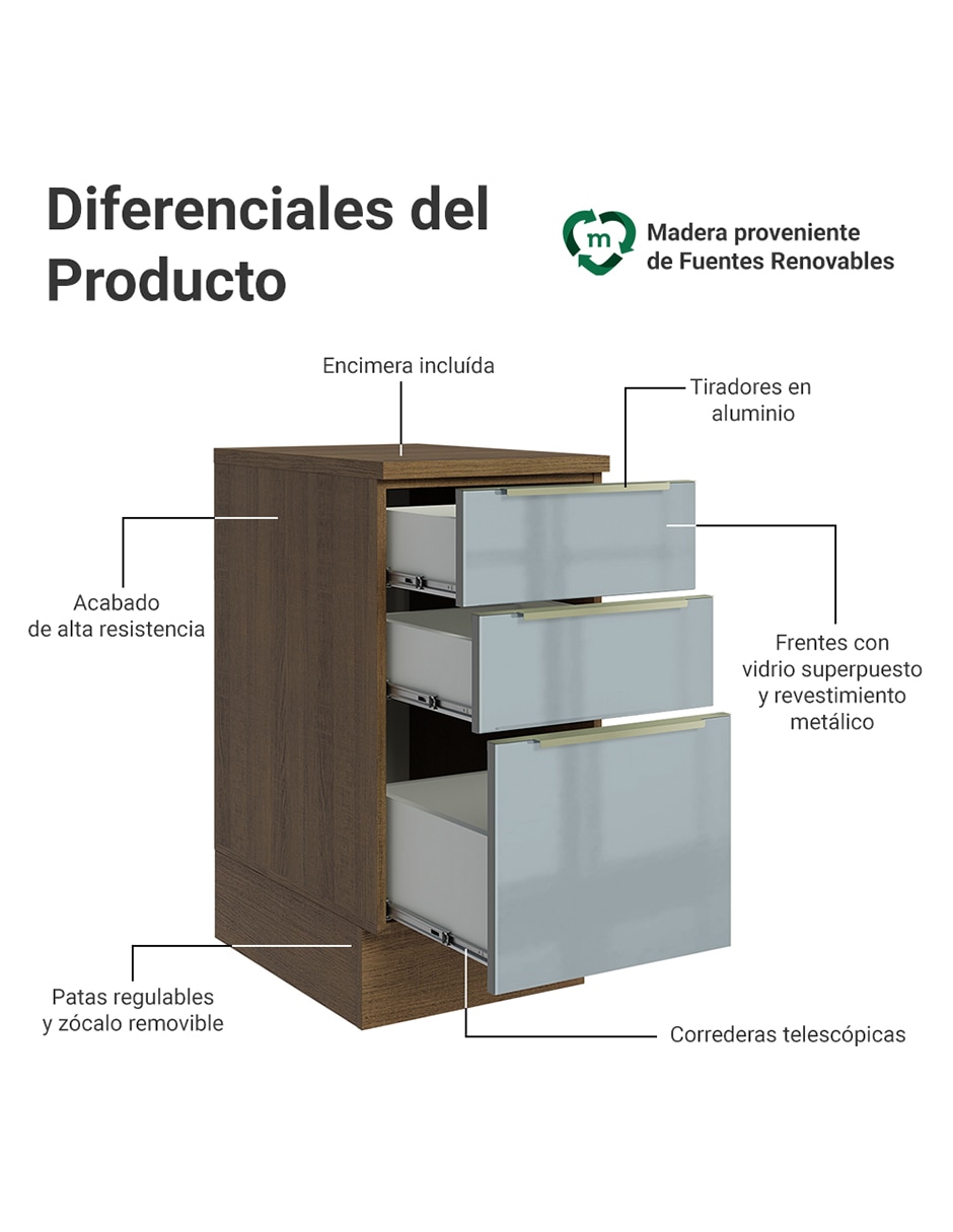 Gabinete armable de mdp 3