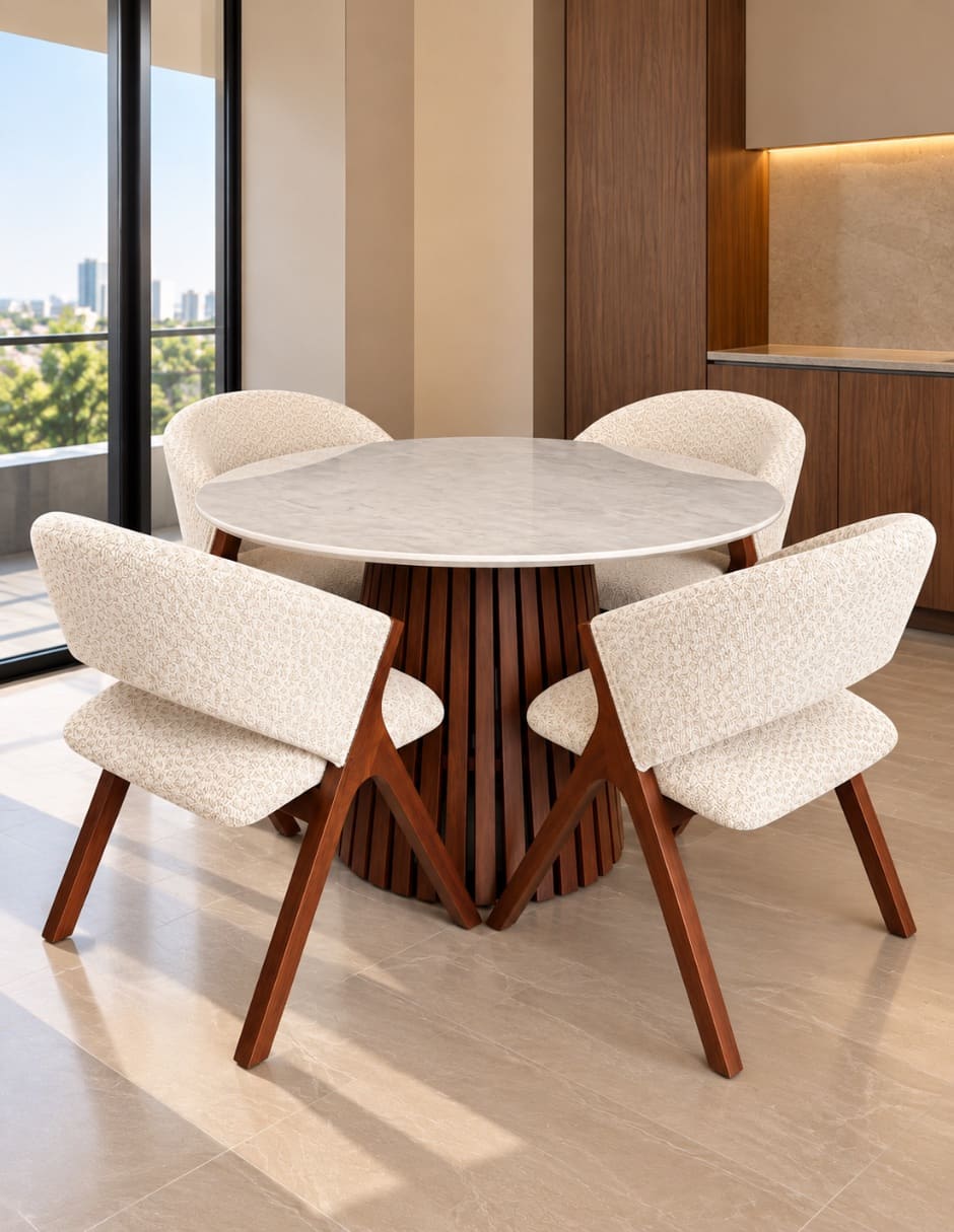 Comedor italy blanco de mármol 9