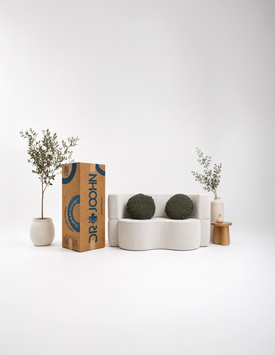Sofá cama plegable sonrisa con cojines de espuma comprimida Sofá cama plegable sonrisa con cojines de espuma comprimida