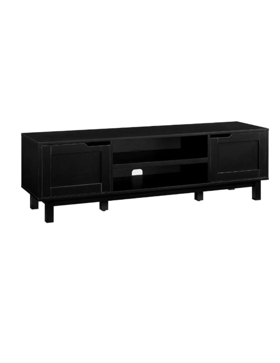 Mueble de tv armable de aglomerado y madera 2