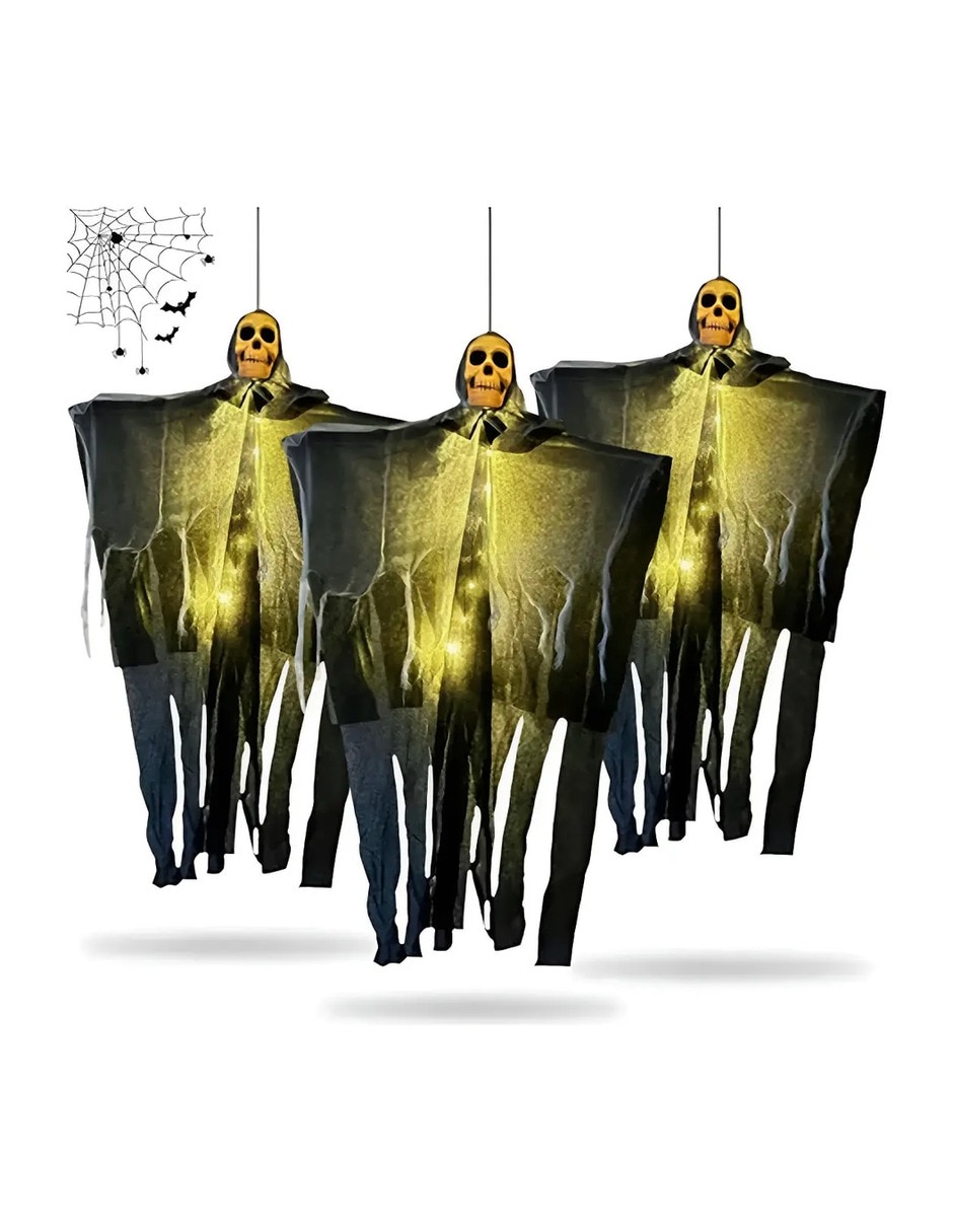 Set de esqueletos decorativos de halloween