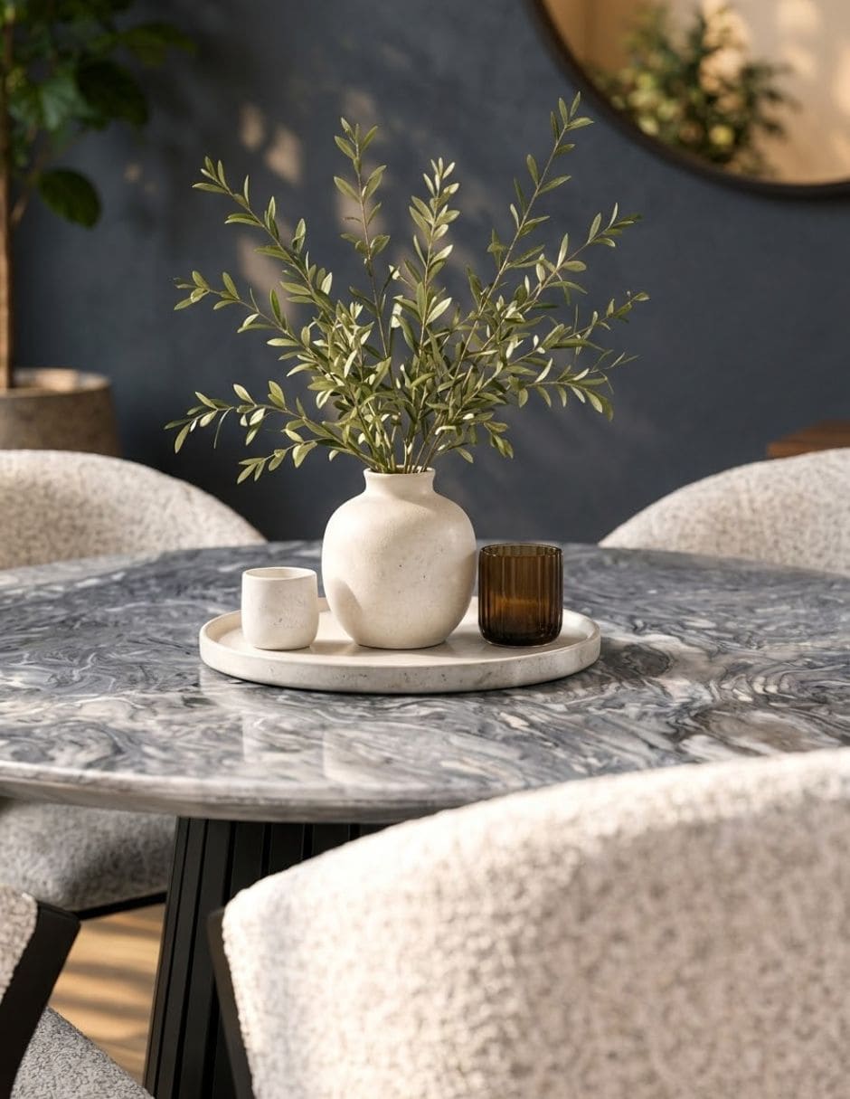 Comedor italy azul beggo de mármol 9
