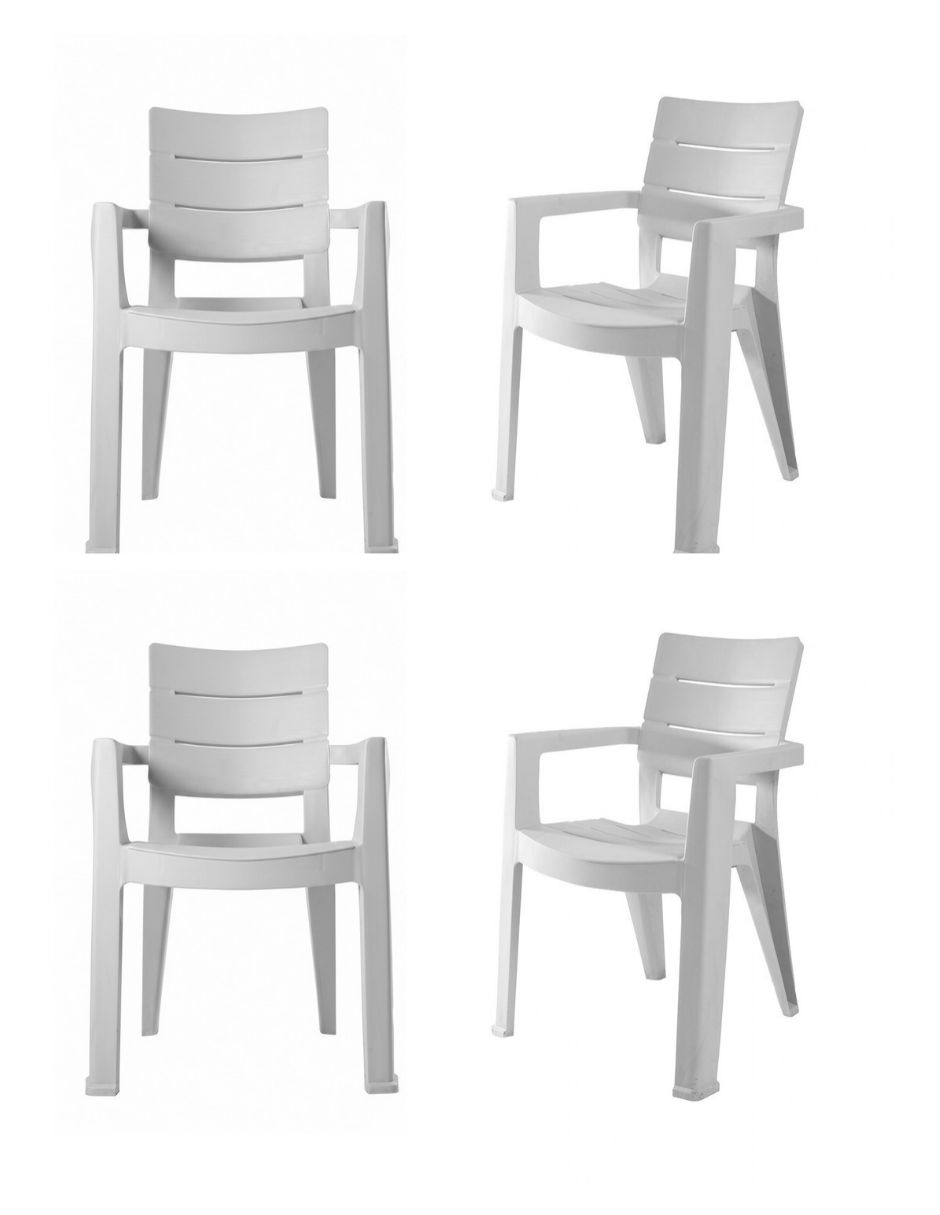 Set de sillas 4 piezas de polipropileno 1