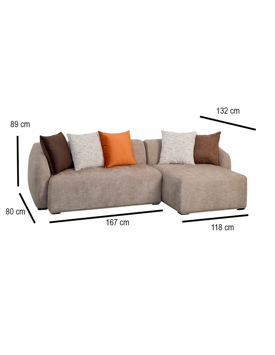 Sala modular derecha emma. de chenille 9