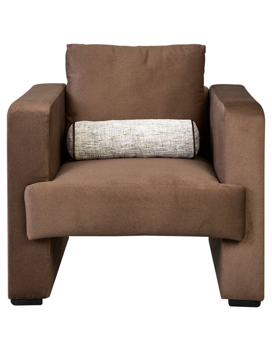 Sillón galo café de microfibra Sillón galo café de microfibra