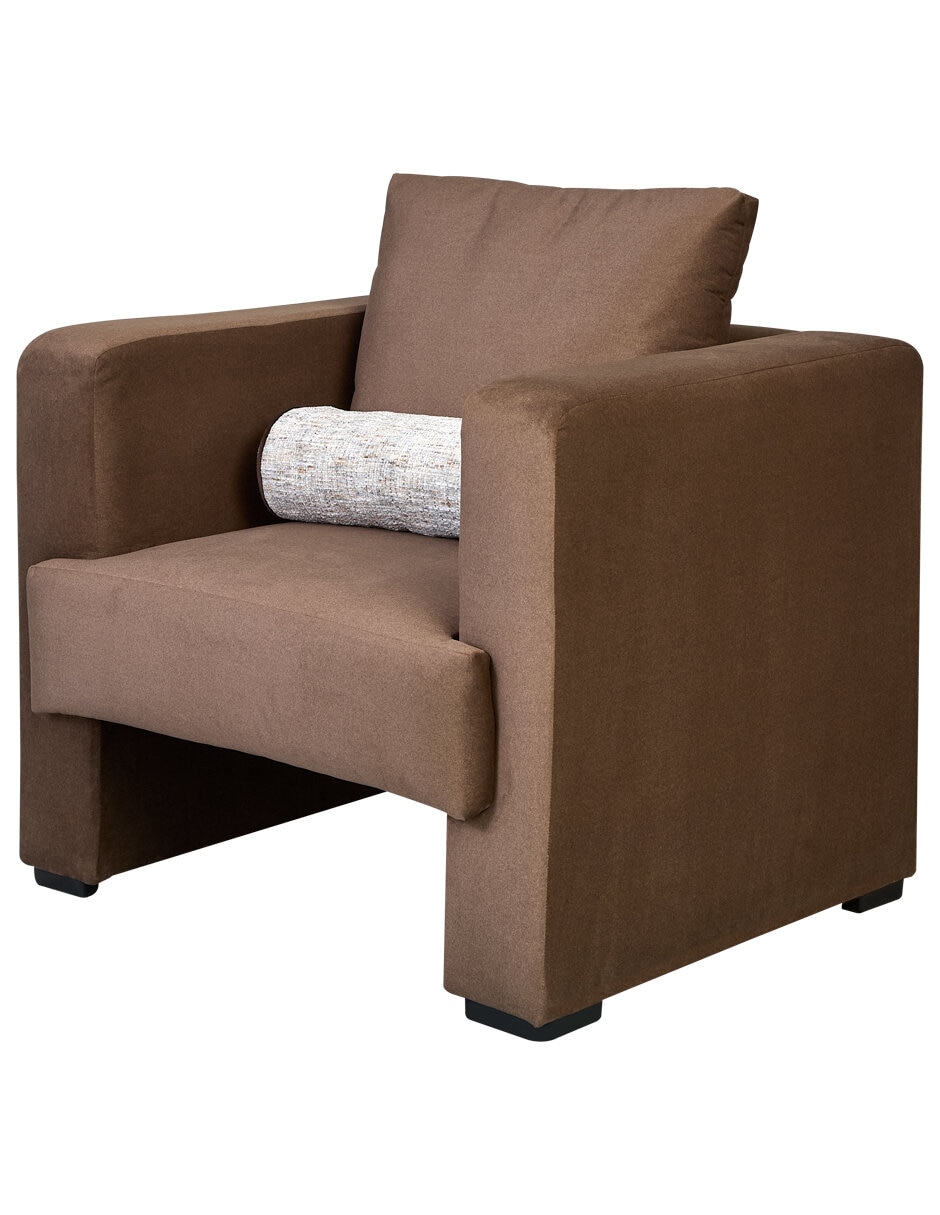 Sillón galo café de microfibra 2
