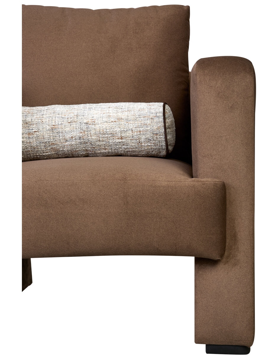 Sillón galo café de microfibra 4