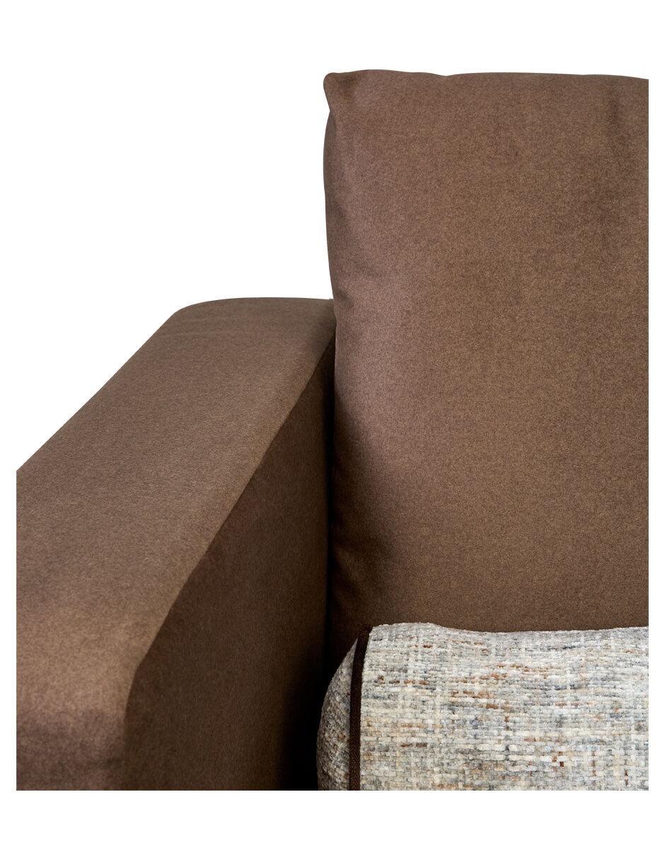 Sillón galo café de microfibra 5