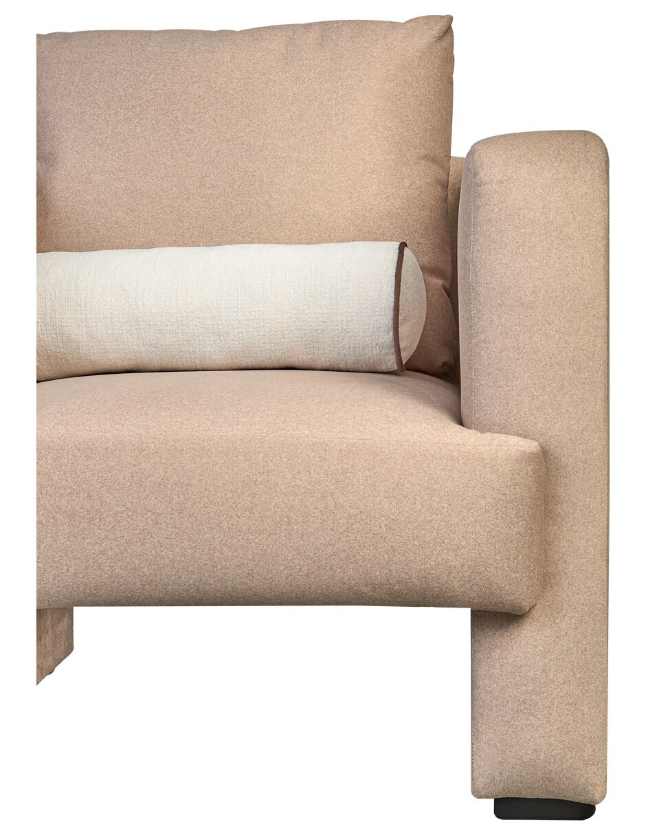 Sillón galo beige de microfibra 4