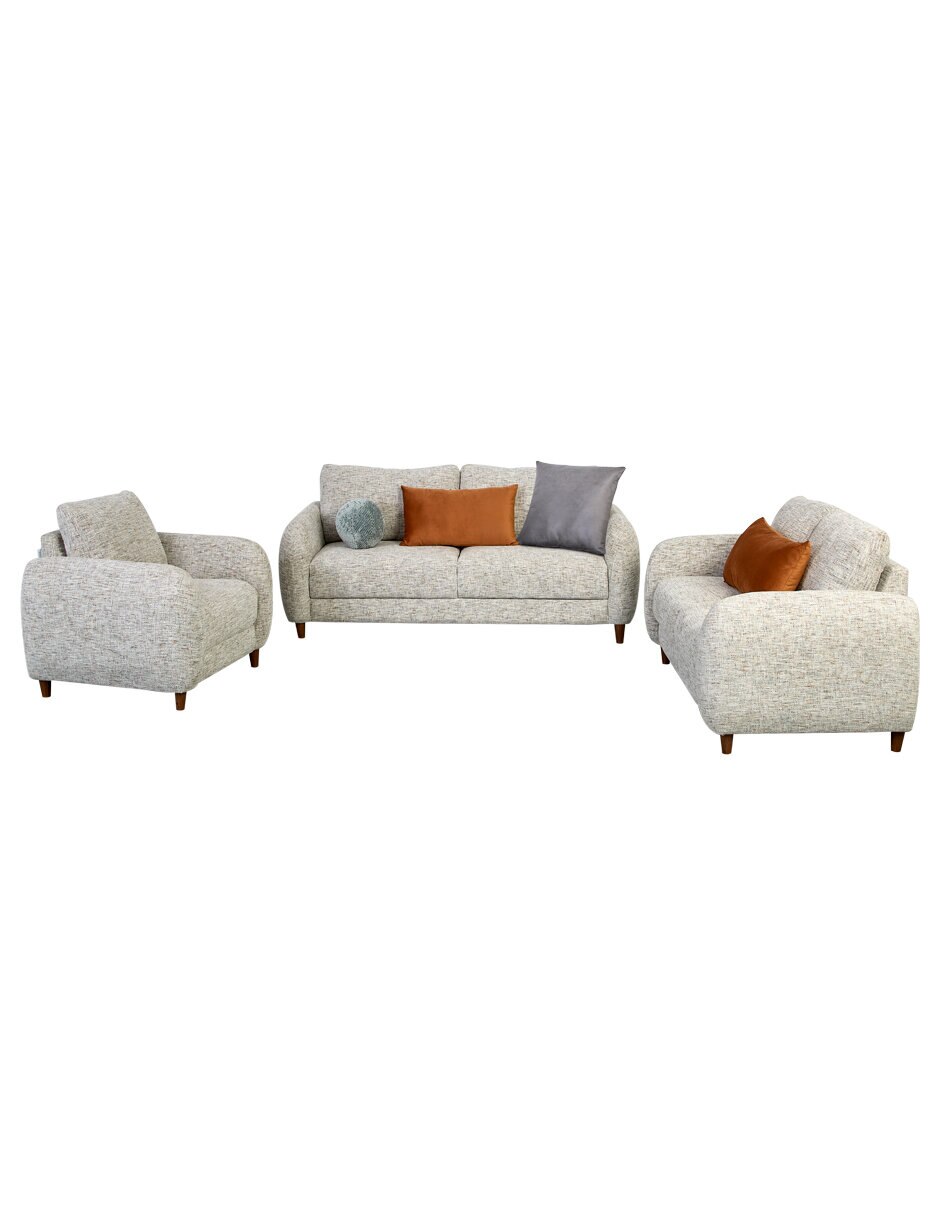 Sala 3 piezas ivanka gris sala 3-2-1 de chenille 2