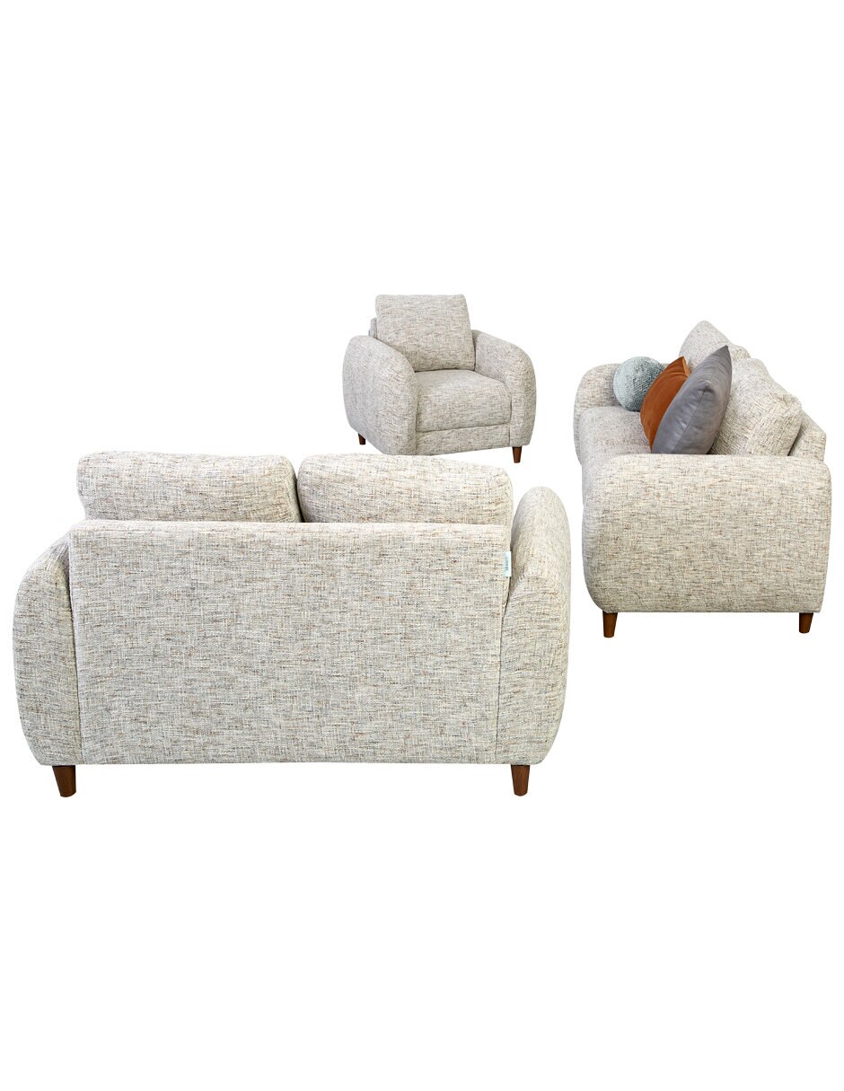 Sala 3 piezas ivanka gris sala 3-2-1 de chenille 4