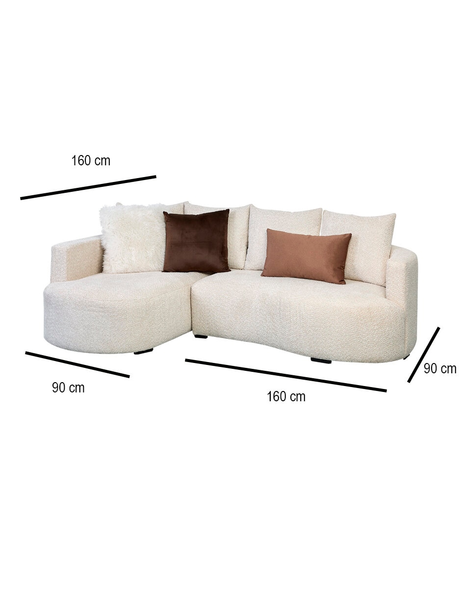 Sala modular izquierda leslie de chenille 8