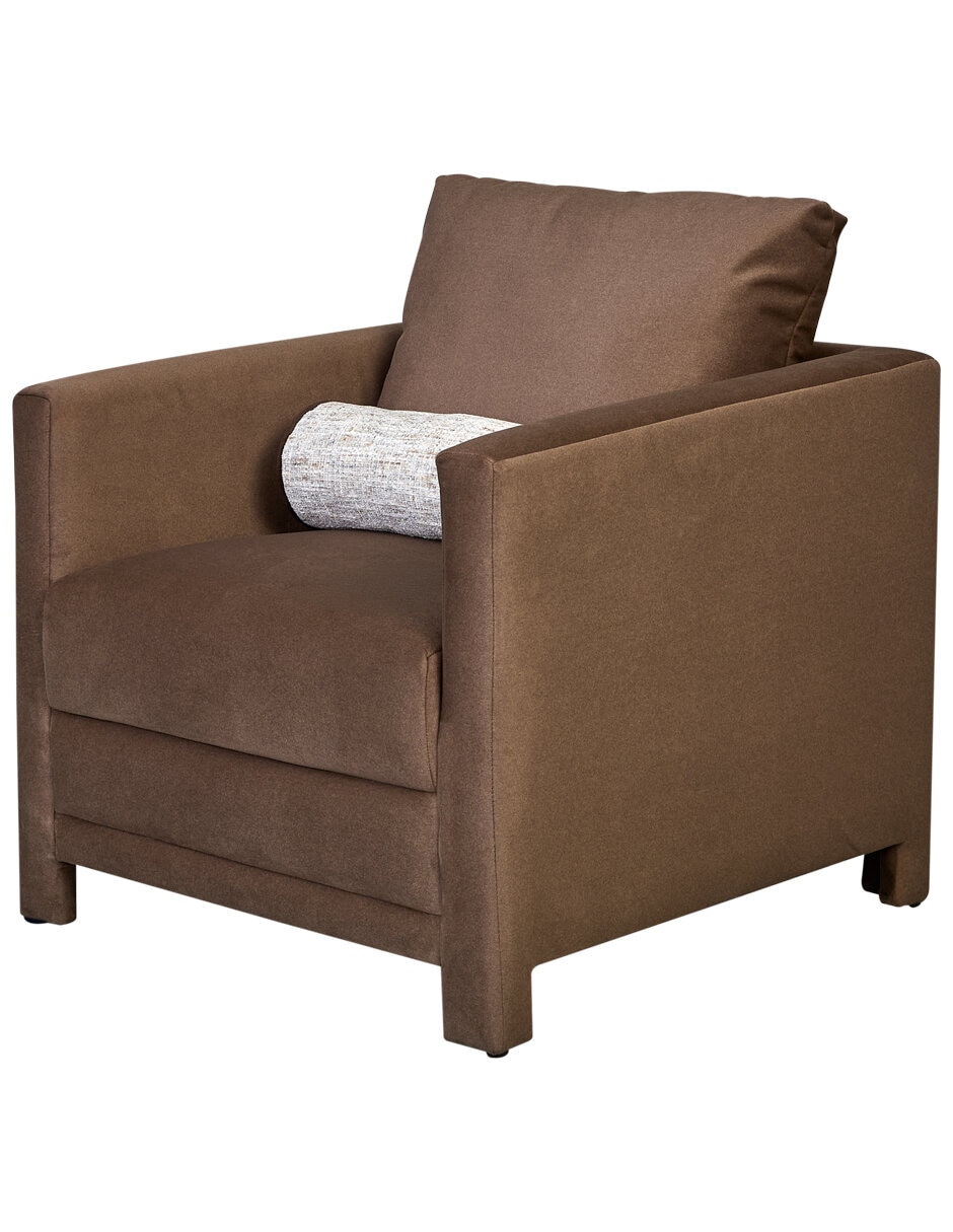 Sillón leo café de chenille 3