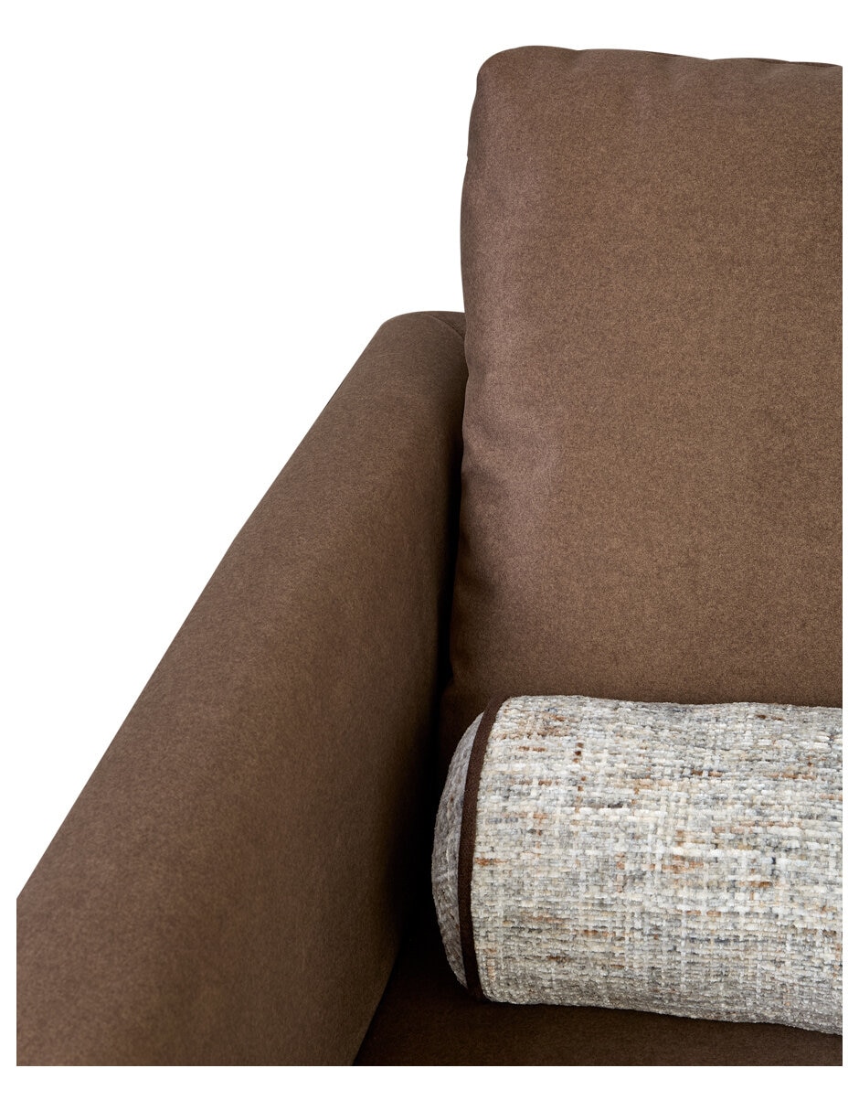 Sillón leo café de chenille 4
