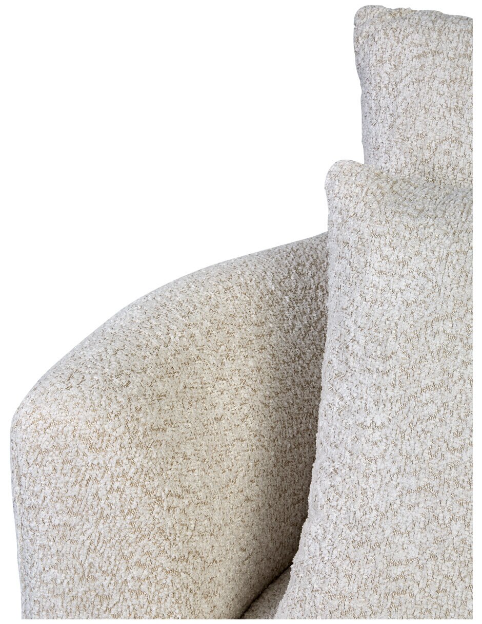 Sillón nico beige de chenille 2