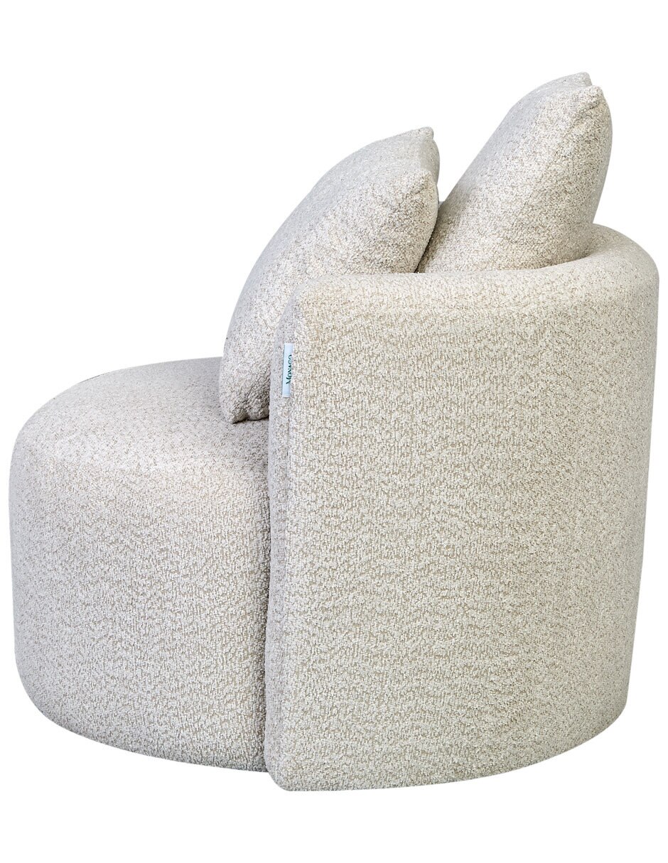 Sillón nico beige de chenille 4
