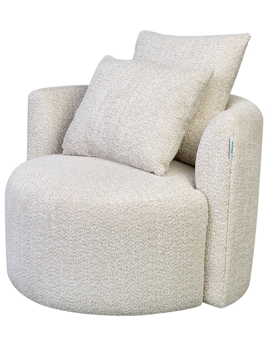 Sillón nico beige de chenille 5