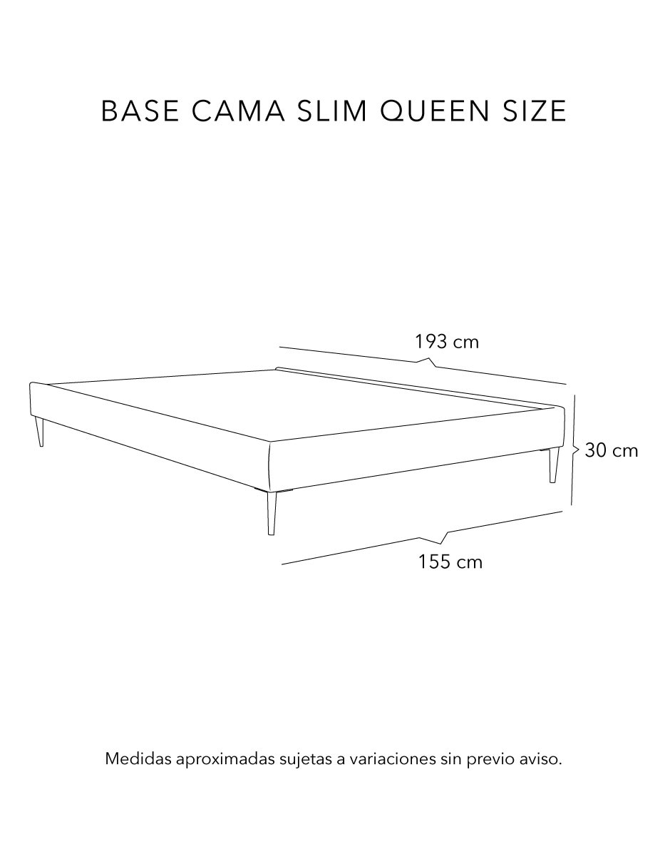 Base para cama base cama slim de madera pino 5