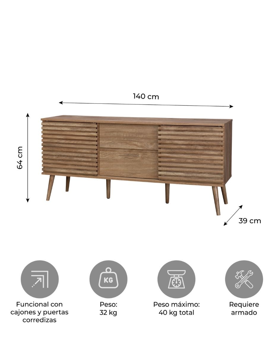 Credenza armable Línea Varillas de MDF 7