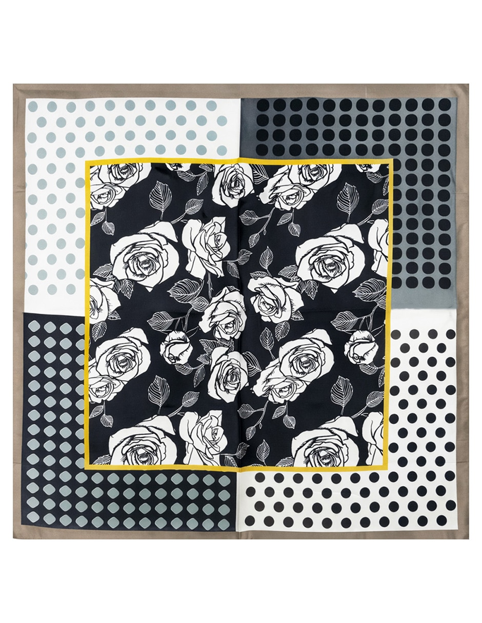 Mascada con estampado lunares para mujer
