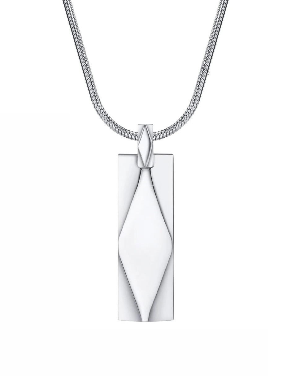 Collar con dije rectangular Chulada Black