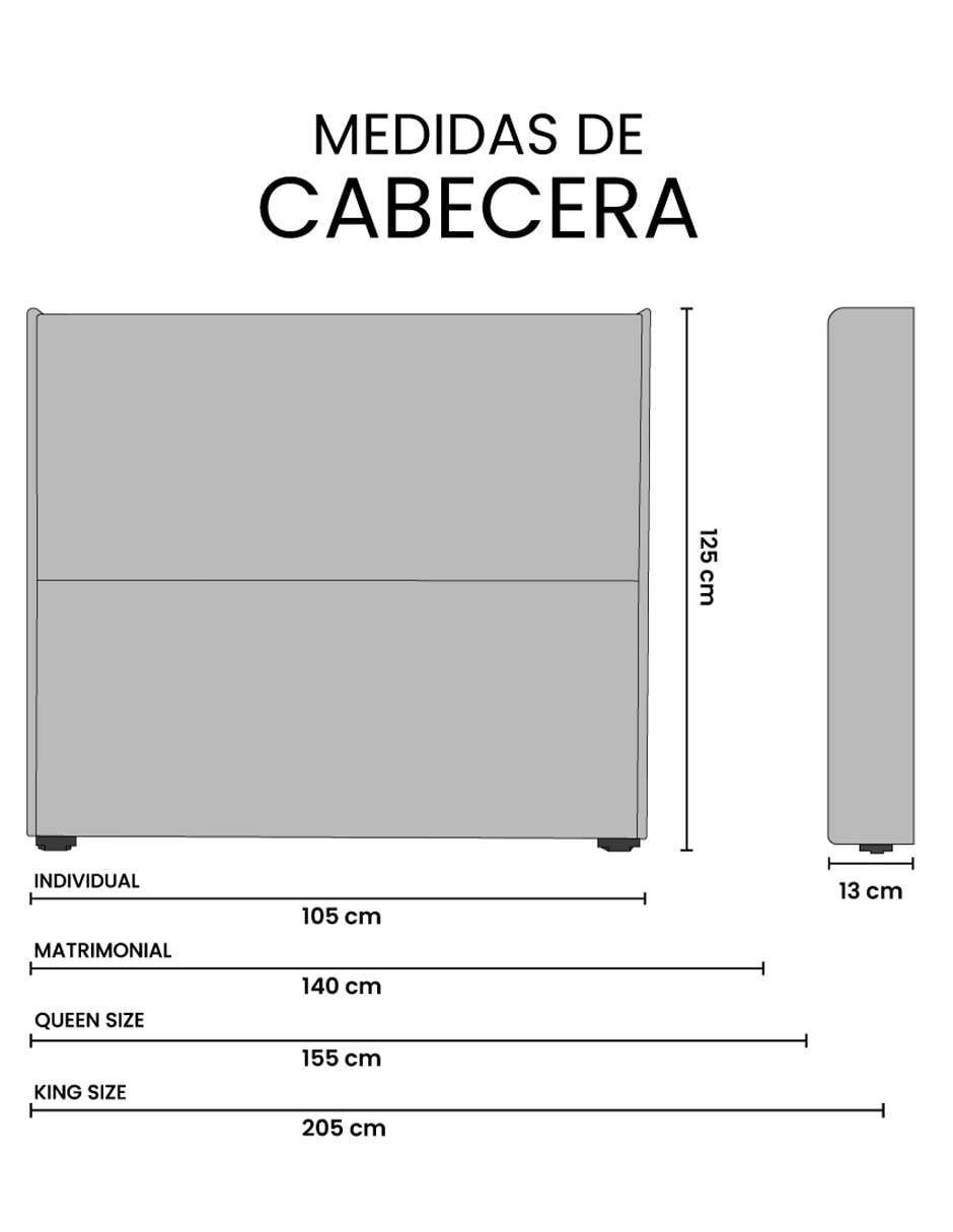 Cabecera Aria Trinity de madera y tela