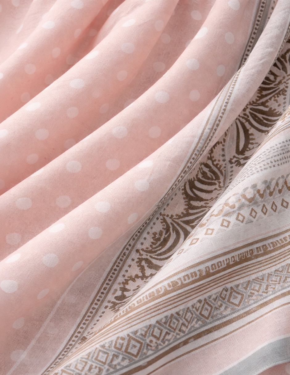Pashmina Pashmina Twist side con estampado lunares  para mujer