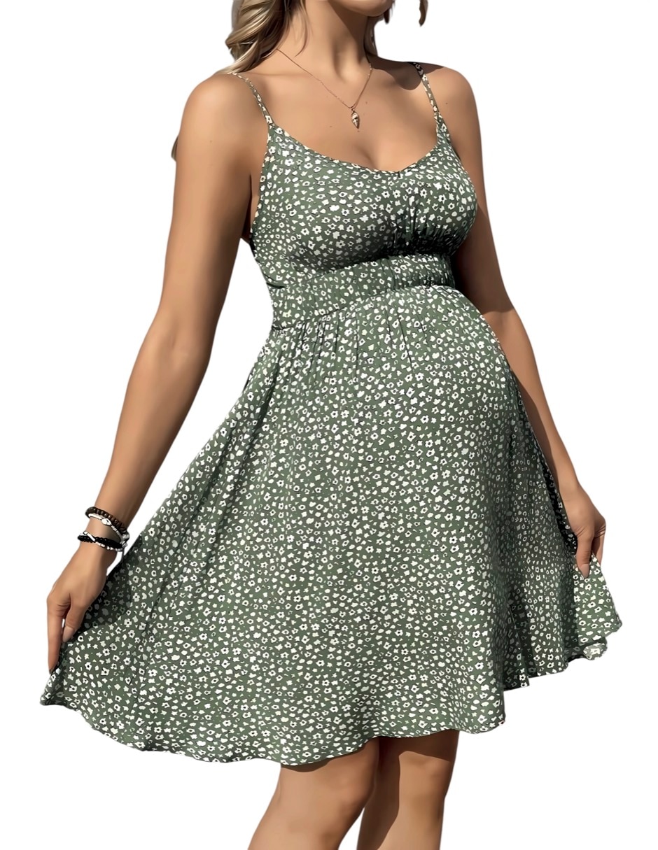 Vestido maternidad arriba de la rodilla casual 4