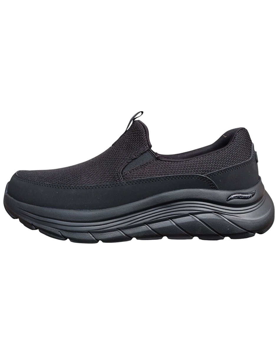 Tenis de piel skeachers arch comfort flex para hombre