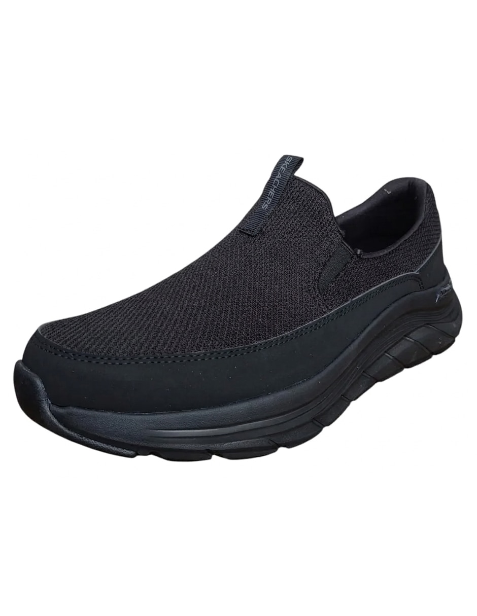 Tenis de piel skeachers arch comfort flex para hombre