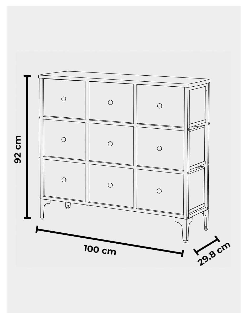 Cómoda Mu:4life de MDF