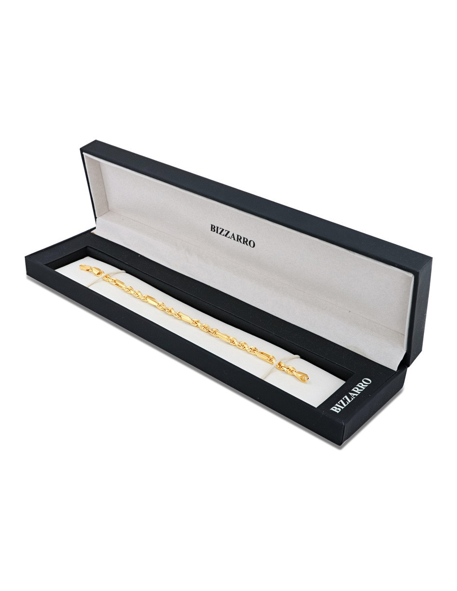 Pulsera de oro amarillo 14 K acabado brillante 5