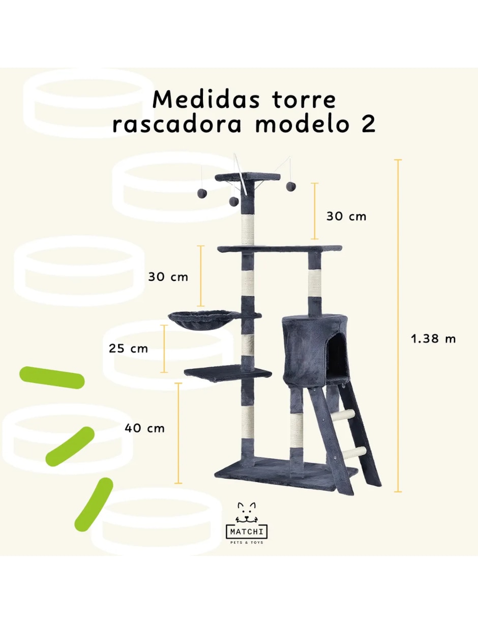 Mueble rascador para gato matchi