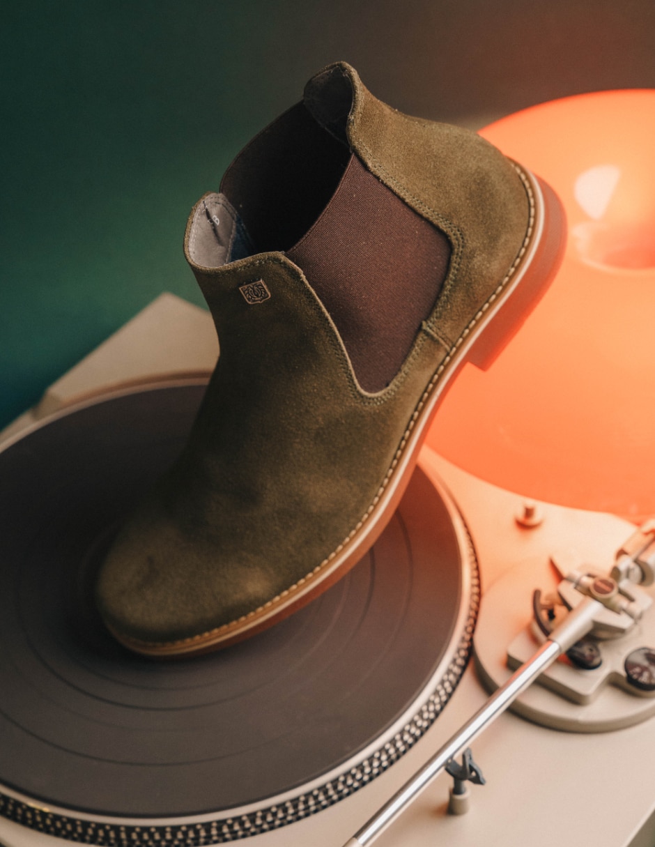 Bota Black Peppers de piel para hombre