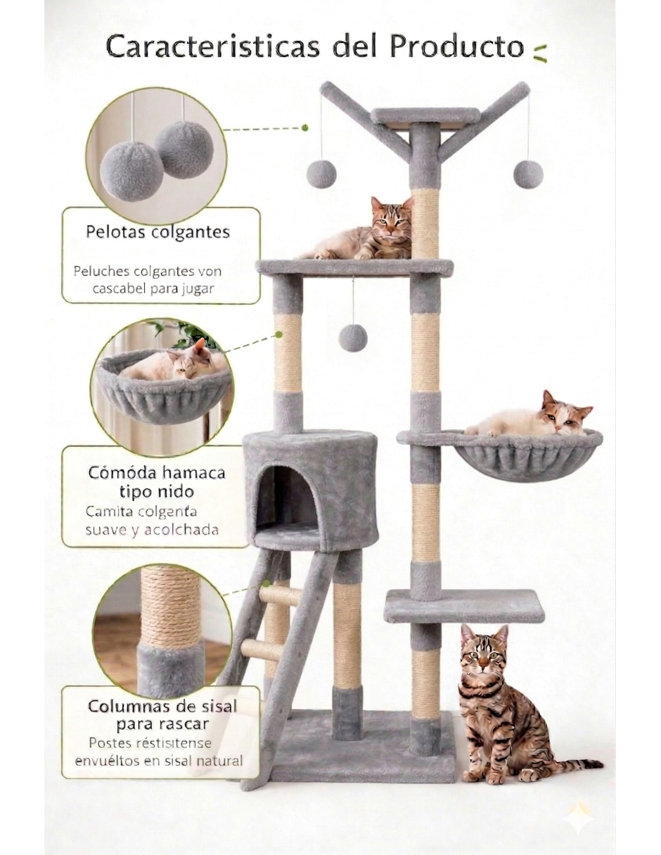 Mueble rascador para gato 7