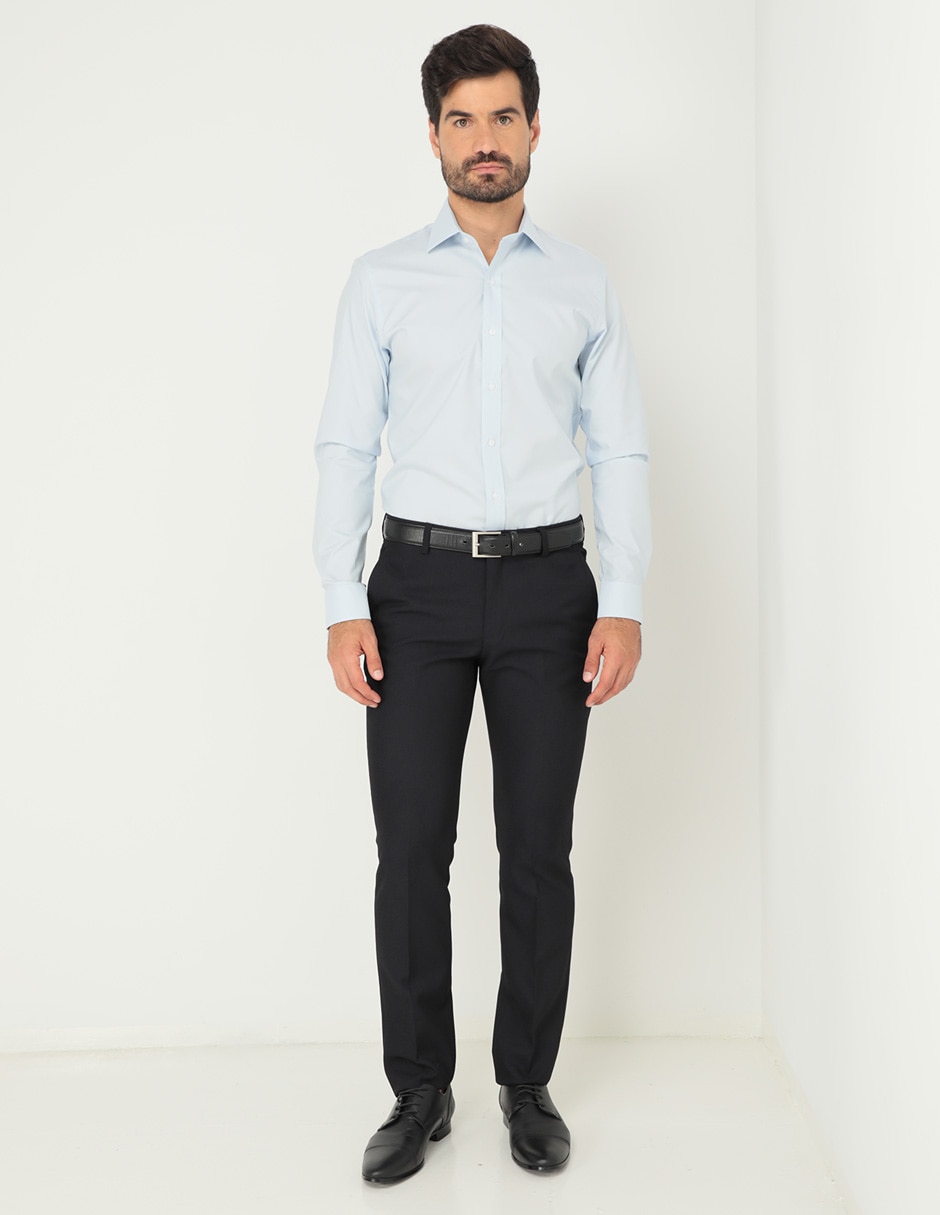 Camisa formal manga larga para hombre 3