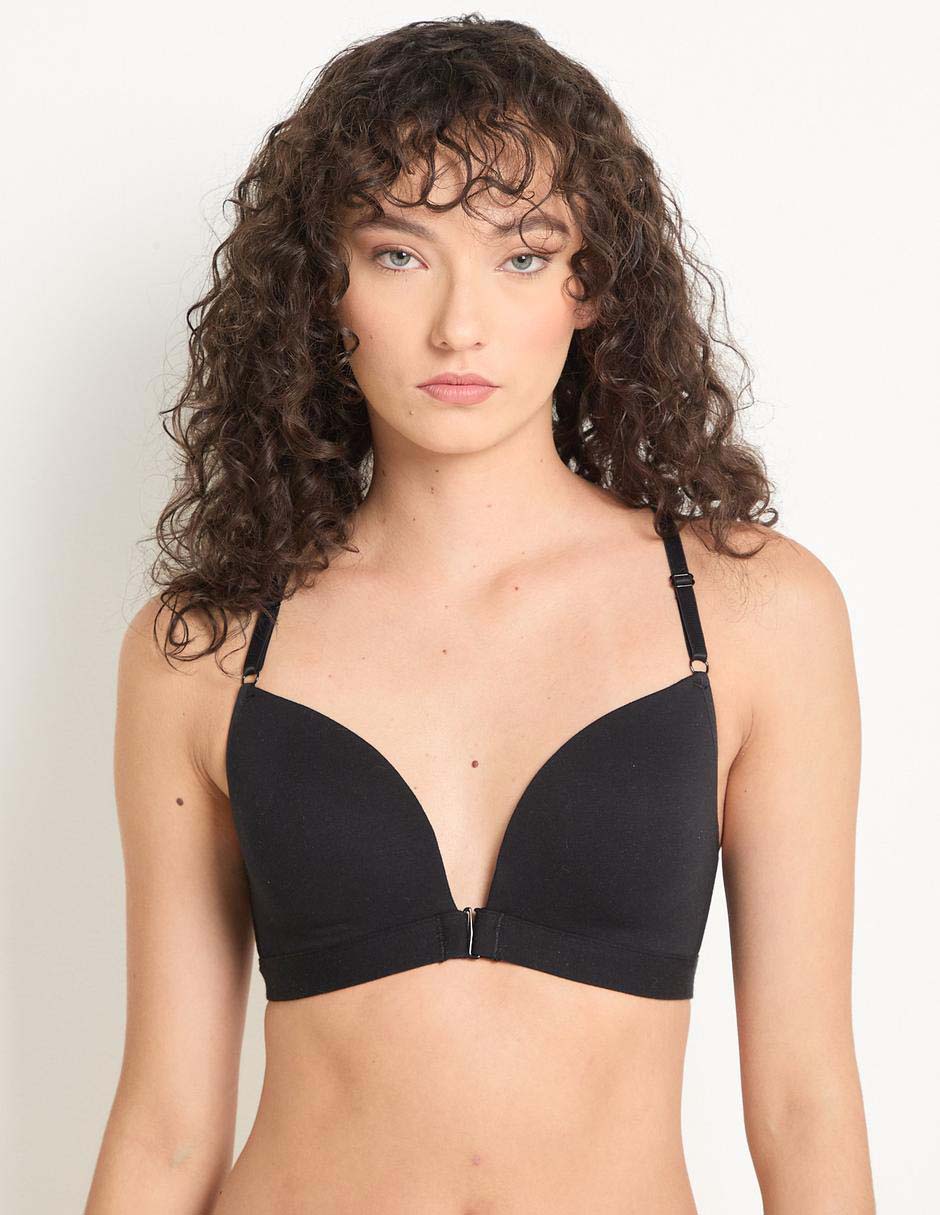 Brassiere plunge con copa para mujer