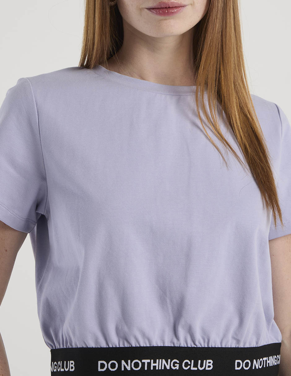 Playera manga corta Non Stop cuello redondo para mujer