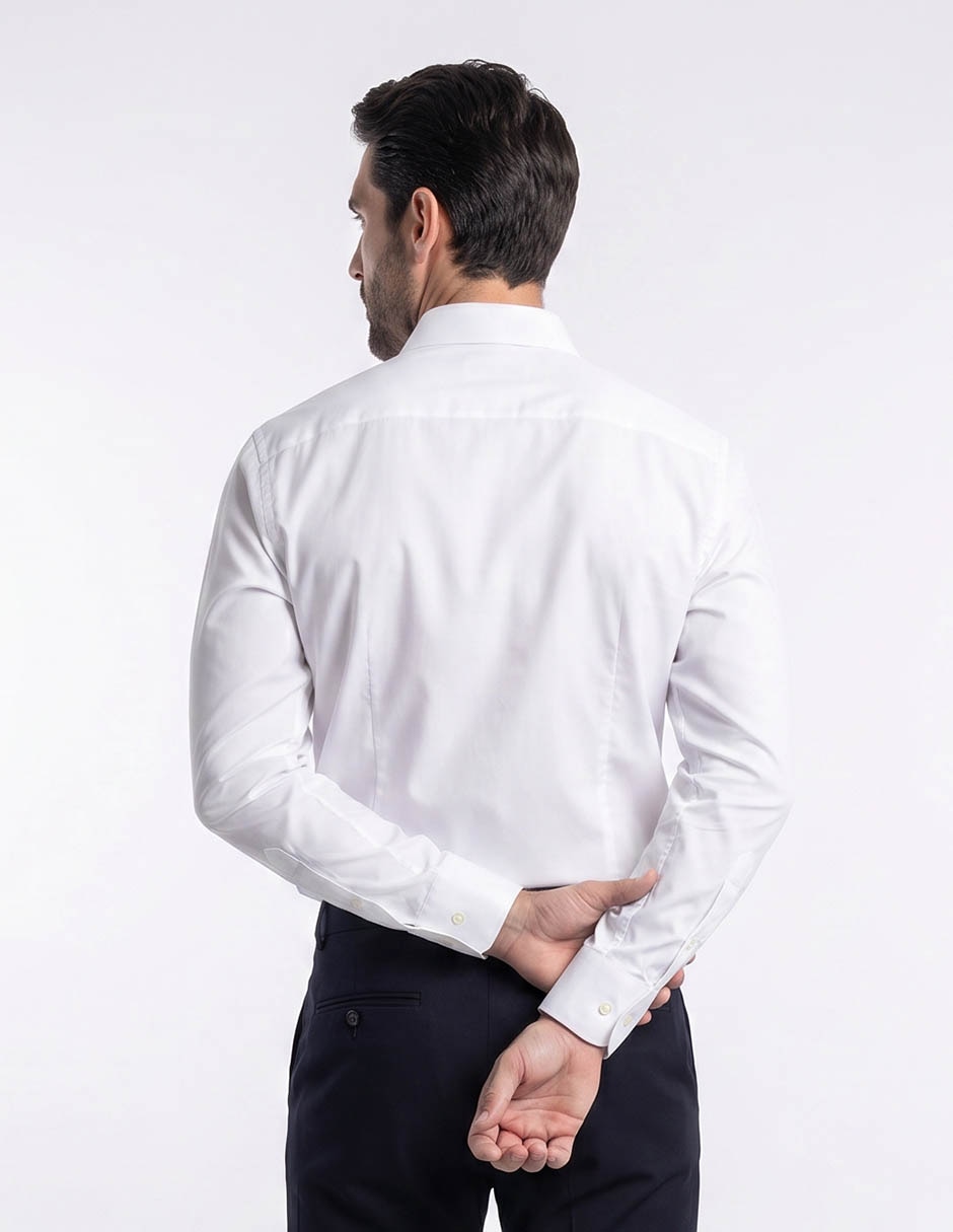Camisa formal pierre cardin manga larga para hombre