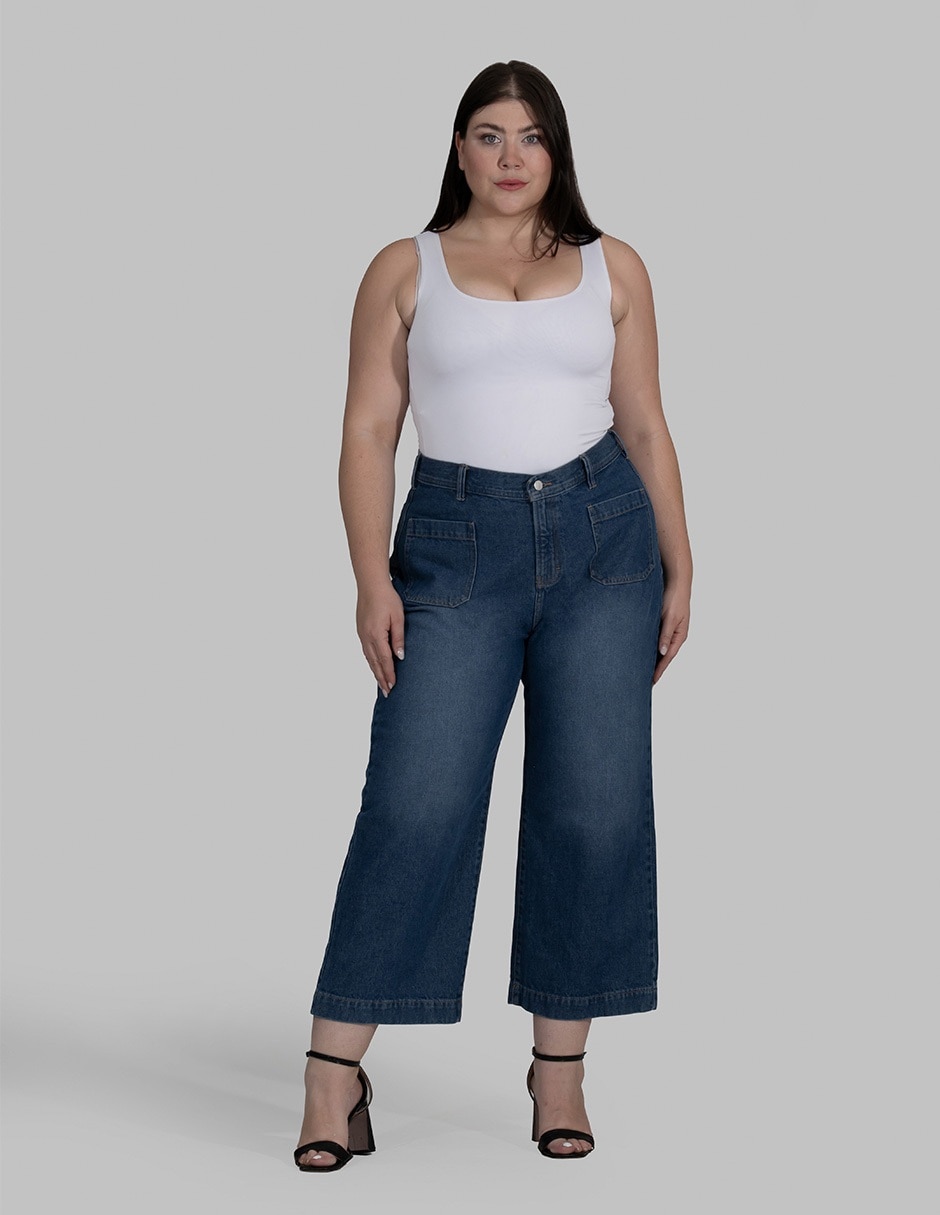 Jeans wide leg para mujer