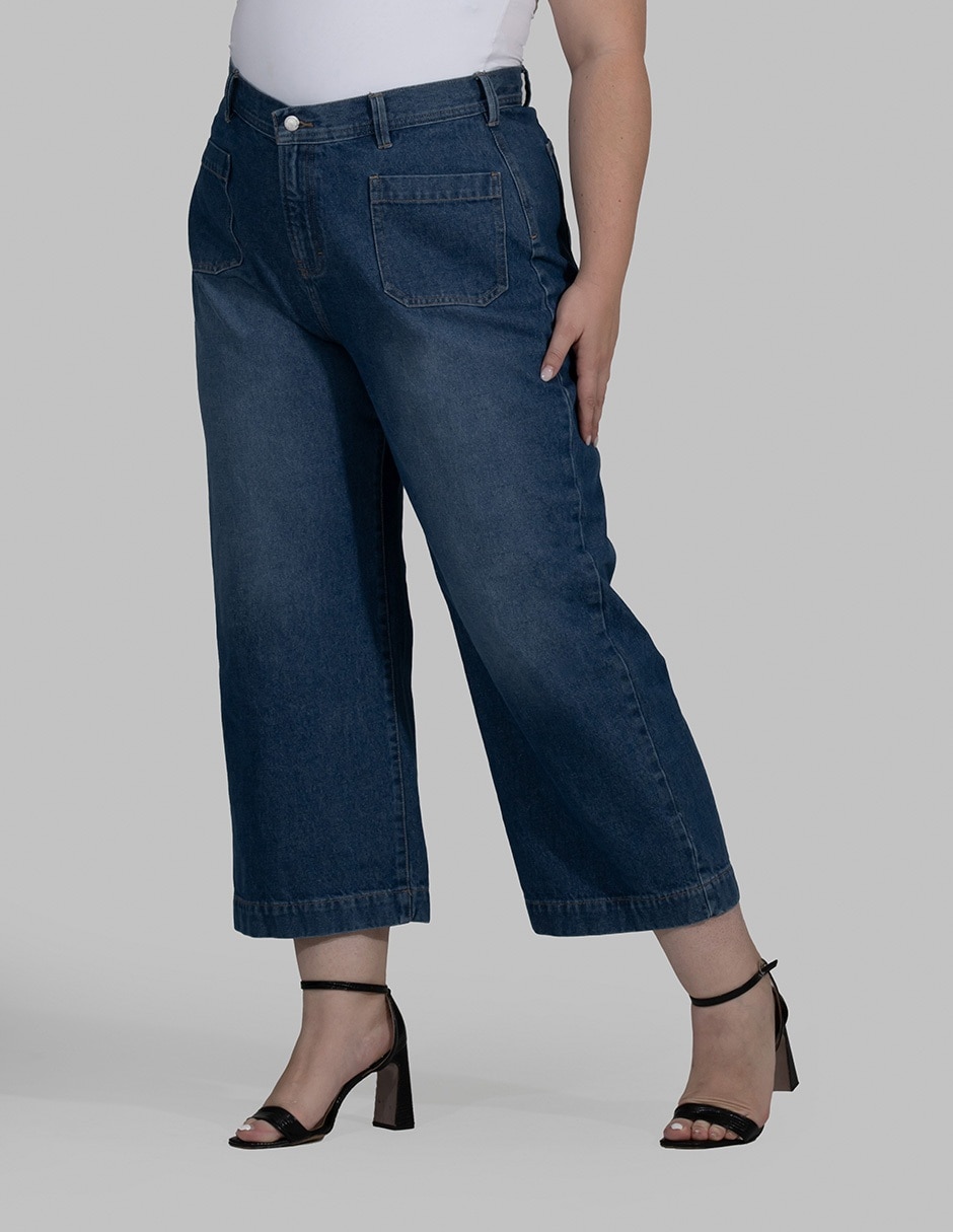 Jeans wide leg para mujer