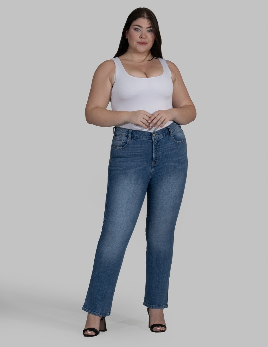 Jeans straight para mujer