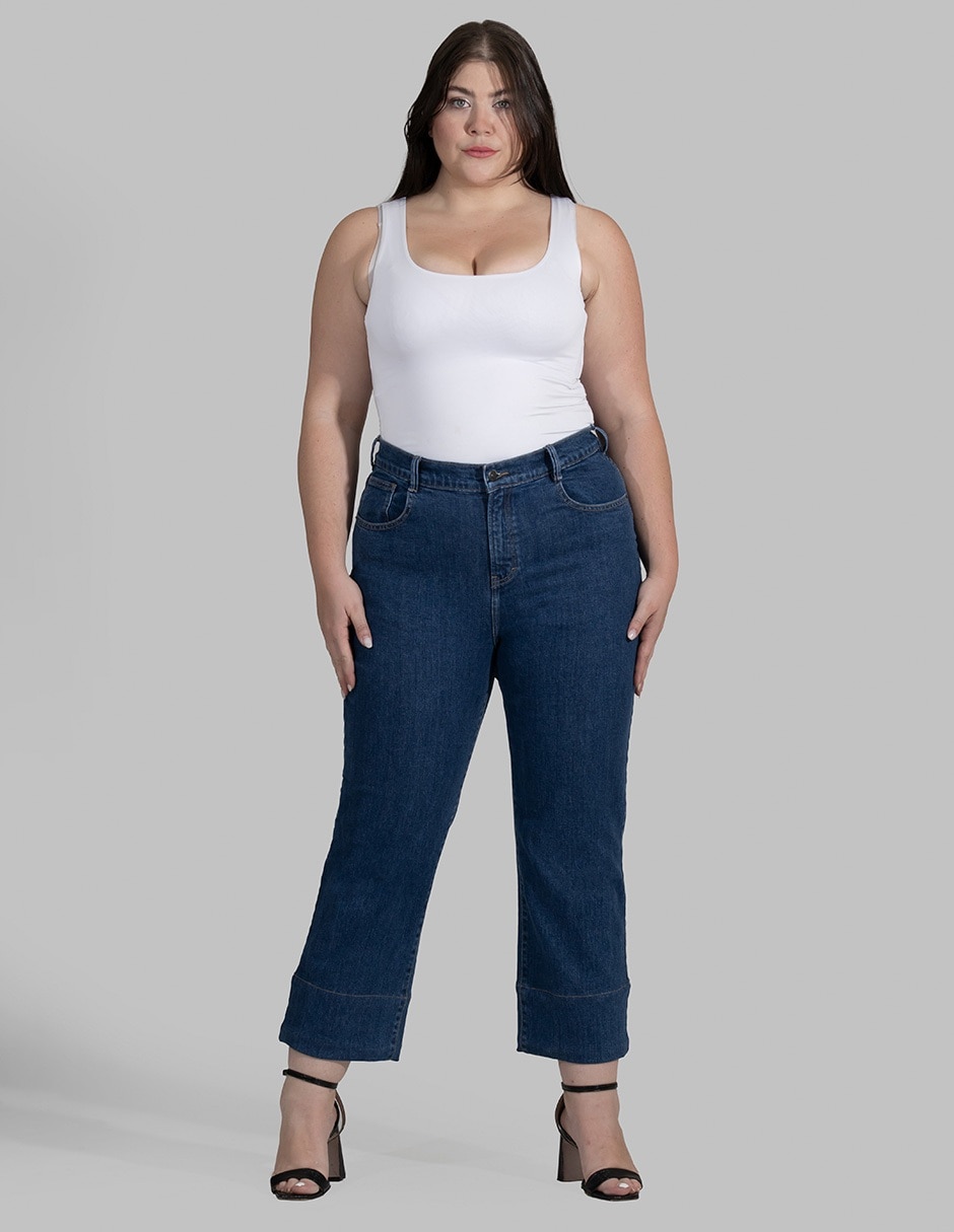 Jeans wide leg para mujer