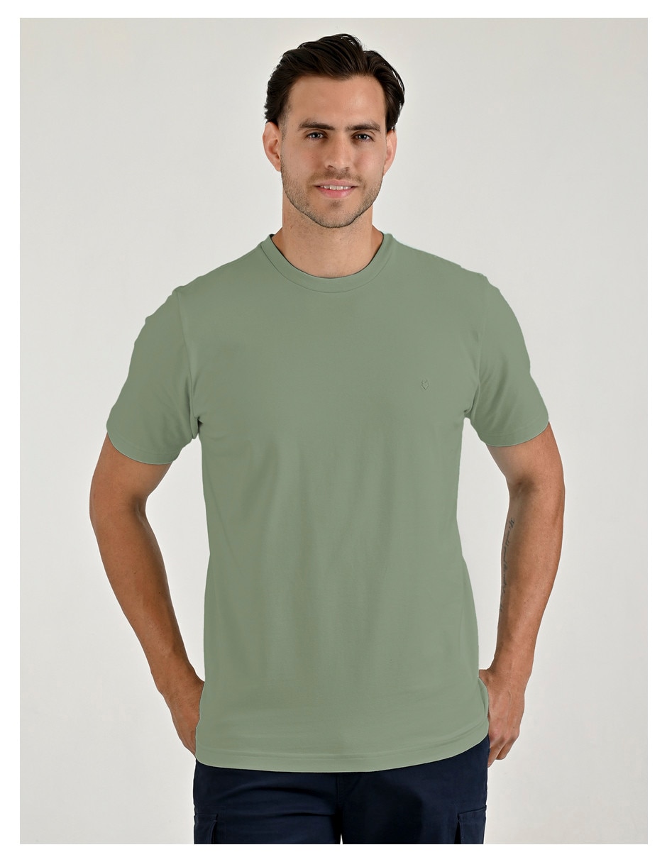 Playera cuello redondo para hombre